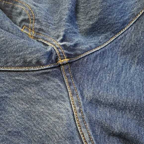 Levi's 501 Straight Leg Button Fly Blue Jeans Men's Size W41 L30 - Picture 14 of 16